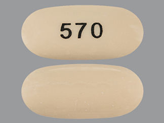 This is a Capsule imprinted with 570 on the front, nothing on the back.