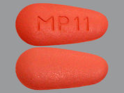 Pregabalin Er: This is a Tablet Er 24 Hr imprinted with MP 11 on the front, nothing on the back.