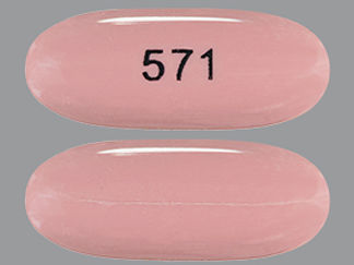 This is a Capsule imprinted with 571 on the front, nothing on the back.