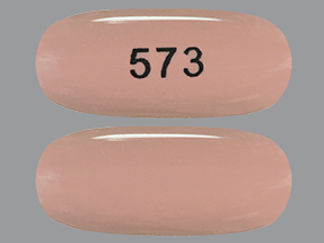 This is a Capsule imprinted with 573 on the front, nothing on the back.
