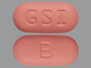 Biktarvy: Esto es un Tableta imprimido con GSI en la parte delantera, B en la parte posterior, y es fabricado por None.