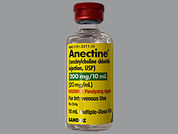 Anectine: This is a Vial imprinted with nothing on the front, nothing on the back.