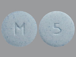 This is a Tablet imprinted with M on the front, 5 on the back.