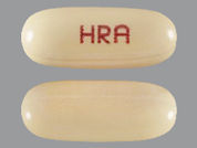 Metopirone: This is a Capsule imprinted with HRA on the front, nothing on the back.