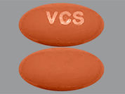 Lupkynis: This is a Capsule imprinted with VCS on the front, nothing on the back.