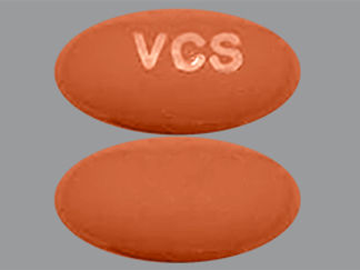 This is a Capsule imprinted with VCS on the front, nothing on the back.