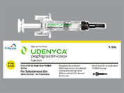 Udenyca: This is a Syringe imprinted with nothing on the front, nothing on the back.