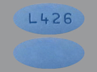 This is a Tablet imprinted with L426 on the front, nothing on the back.