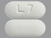 Hydroxychloroquine Sulfate: Esto es un Tableta imprimido con L7 en la parte delantera, nada en la parte posterior, y es fabricado por None.