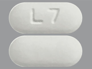 This is a Tablet imprinted with L7 on the front, nothing on the back.