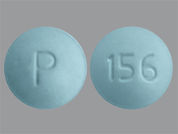 Varenicline Tartrate: This is a Tablet imprinted with P on the front, 156 on the back.