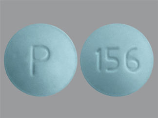 This is a Tablet imprinted with P on the front, 156 on the back.