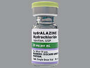 Hydralazine Hcl: This is a colorless Vial imprinted with nothing on the front, nothing on the back, and is manufactured by FRESENIUS KABI.