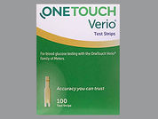 One Touch Verio: This is a Strip imprinted with nothing on the front, nothing on the back.