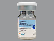 Ziprasidone Mesylate: This is a Vial imprinted with nothing on the front, nothing on the back.