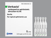 Verkazia: This is a Dropperette Single-use Drop Dispenser imprinted with nothing on the front, nothing on the back.