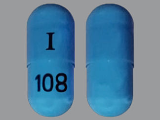 This is a Capsule imprinted with I on the front, 108 on the back.