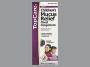 Childrens Mucus Relief: This is a Liquid imprinted with nothing on the front, nothing on the back.