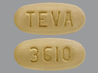 This is a Tablet imprinted with 3610 on the front, TEVA on the back.