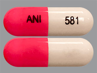 This is a Capsule imprinted with ANI on the front, 581 on the back.