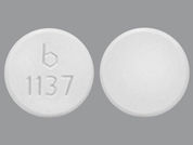 Lanthanum Carbonate: This is a Tablet Chewable imprinted with b  1137 on the front, nothing on the back.