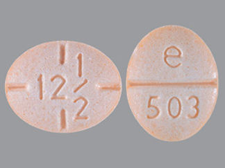 Esto es un Tableta imprimido con e  503 en la parte delantera, 12 1/2 en la parte posterior, y es fabricado por None.