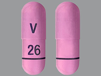 This is a Capsule imprinted with V on the front, 26 on the back.
