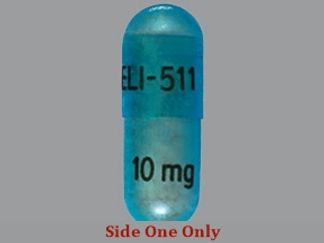This is a Capsule Er 24 Hr imprinted with ELI-511 on the front, 10 mg on the back.