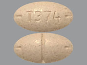 Dextroamphetamine-Amphetamine: This is a Tablet imprinted with T374 on the front, nothing on the back.