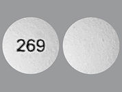 Hydromorphone Er: Esto es un Tableta Er 24 Hr imprimido con 269 en la parte delantera, nada en la parte posterior, y es fabricado por None.