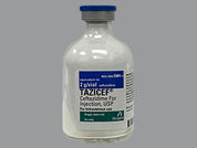 Tazicef: This is a Vial imprinted with nothing on the front, nothing on the back.