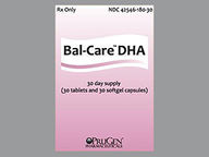 Paquete De Combinación Tableta And Dr Cápsula de 27-1-430Mg de Bal-Care Dha