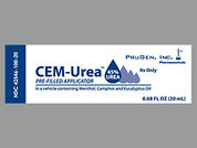 Cem-Urea: This is a Gel With Prefilled Applicator imprinted with nothing on the front, nothing on the back.