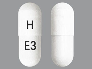 This is a Capsule Dr imprinted with H on the front, E3 on the back.