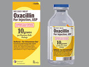 Oxacillin Sodium: This is a Vial imprinted with nothing on the front, nothing on the back.
