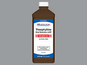 Theophylline Anhydrous: This is a red Solution Oral imprinted with nothing on the front, nothing on the back, and is manufactured by MARLEX PHARM..
