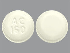 This is a white round Tablet Disintegrating imprinted with AC  160 on the front, nothing on the back, and is manufactured by AMRING-NORDIC.