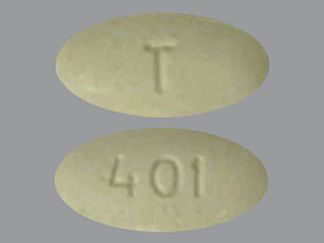 This is a Tablet Er imprinted with T on the front, 401 on the back.