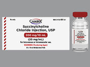 Succinylcholine Chloride: This is a Vial imprinted with nothing on the front, nothing on the back.