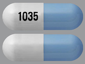 This is a Capsule imprinted with 1035 on the front, nothing on the back.