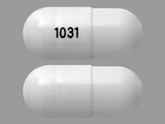 This is a Capsule imprinted with 1031 on the front, nothing on the back.