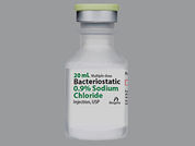 Sodium Chloride: This is a Vial imprinted with nothing on the front, nothing on the back.