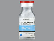 Cefuroxime Sodium: This is a Vial imprinted with nothing on the front, nothing on the back.