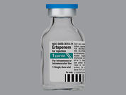 Ertapenem: This is a Vial imprinted with nothing on the front, nothing on the back.