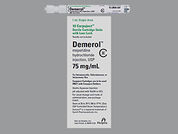 Demerol: This is a Cartridge imprinted with nothing on the front, nothing on the back.