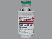 Robaxin: This is a Vial imprinted with nothing on the front, nothing on the back.