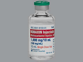 Robaxin efectos secundarios y detalles de la droga