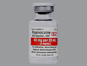 Ropivacaine Hcl/Pf: Esto es un Vial imprimido con nada en la parte delantera, nada en la parte posterior, y es fabricado por None.