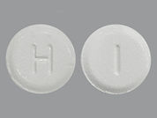 Roflumilast: This is a Tablet imprinted with H on the front, I on the back.