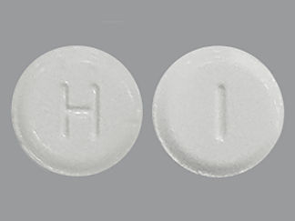 This is a Tablet imprinted with H on the front, I on the back.